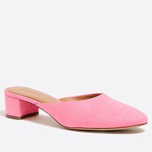 JCrew pink mules